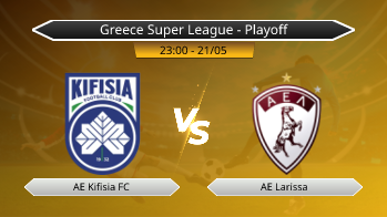 Greece Super League - Playoff AE Kifisia FC VS AE Larissa