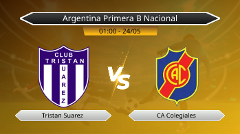 Argentina Primera B Nacional Tristan Suarez VS CA Colegiales