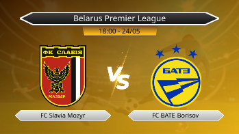Belarus Premier League FC Slavia Mozyr VS FC BATE Borisov