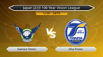 Japan J2/J3 100 Year Vision League Gainare Tottori VS Oita Trinita