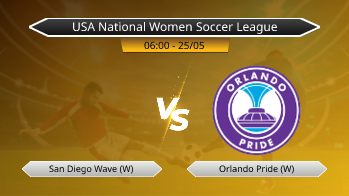 USA National Women Soccer League San Diego Wave (W) VS Orlando Pride (W)