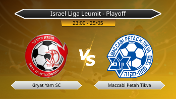Israel Liga Leumit - Playoff Kiryat Yam SC VS Maccabi Petah Tikva