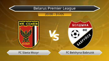 Belarus Premier League FC Slavia Mozyr VS FC Belshyna Babruisk