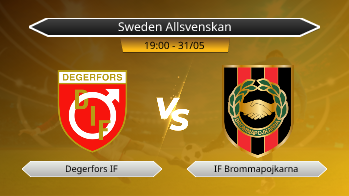 Sweden Allsvenskan Degerfors IF VS IF Brommapojkarna