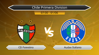 Chile Primera Division CD Palestino VS Audax Italiano